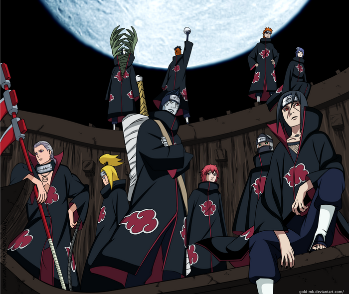 Akatsuki members from Naruto