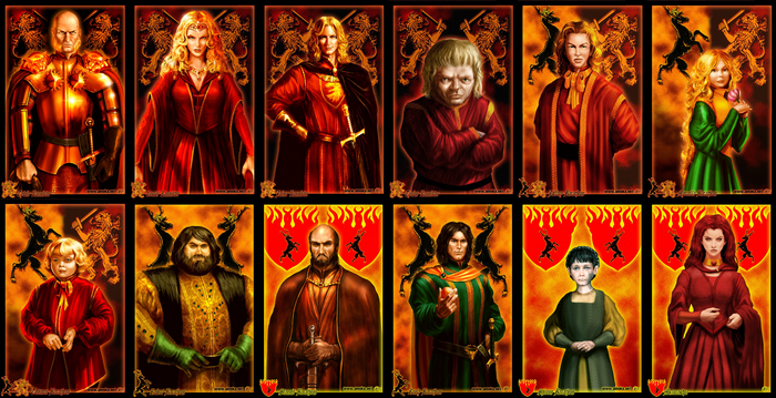 Game of Thrones characters portraits