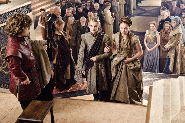 Joffrey Baratheon and Sansa Stark in Game of Thrones