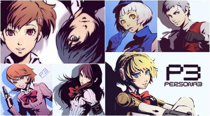 Persona 3 characters collage