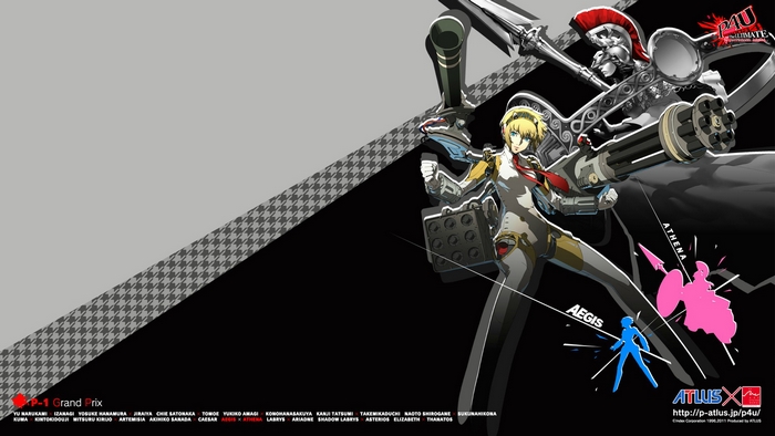 Aigis and Athena from Persona 4 Arena