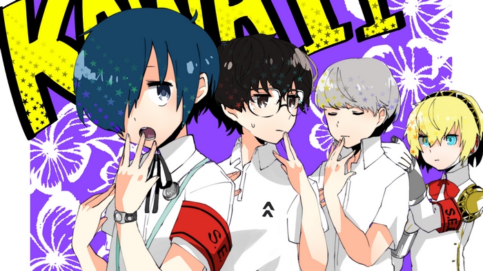 Aigis and friends from Persona