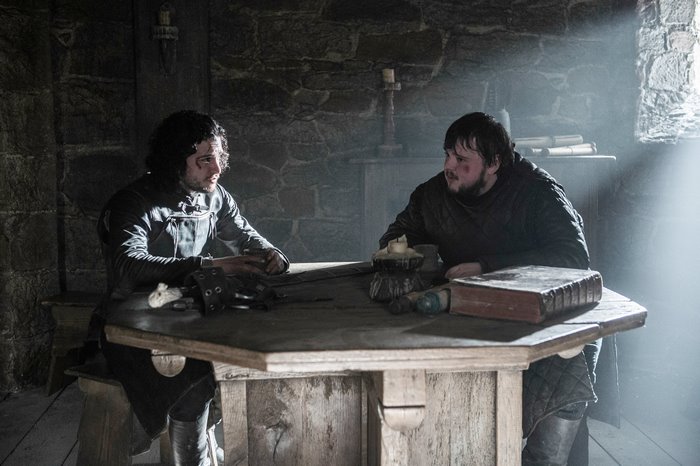 Jon Snow and Samwell Tarly from Game of Thrones
