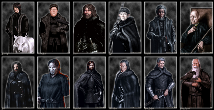Game of Thrones characters portraits
