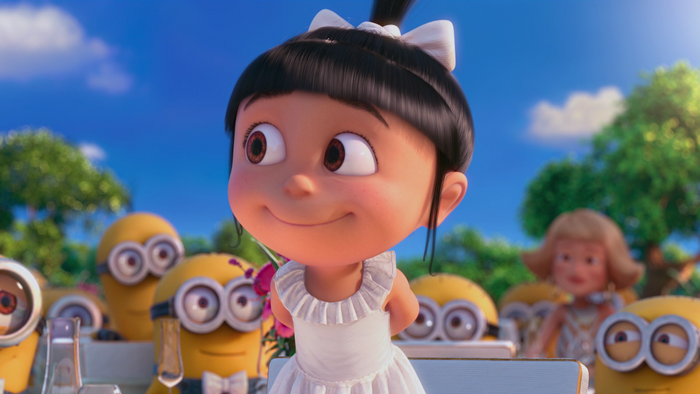 Agnes from Despicable Me with Minions