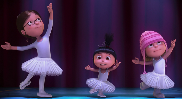 Agnes and sisters from Despicable Me