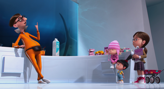 Vector and girls from Despicable Me
