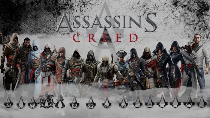 Assassins Creed characters montage