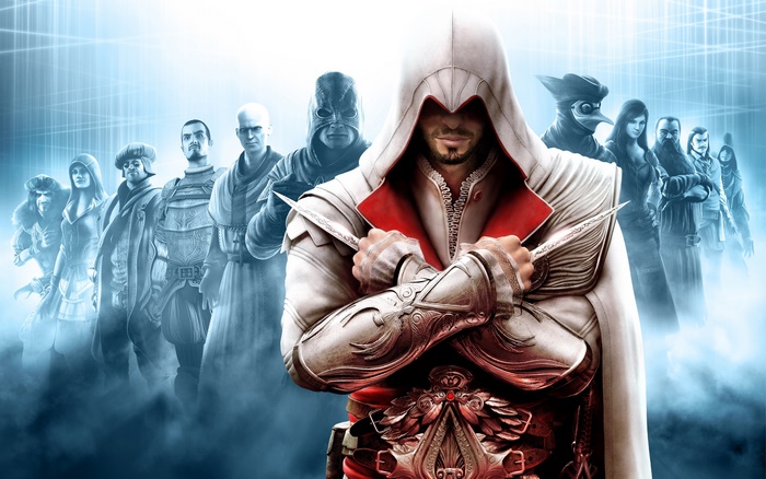 Ezio Auditore da Firenze and other Assassins from Assassin's Creed