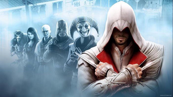 Ezio Auditore da Firenze and other characters from Assassin's Creed