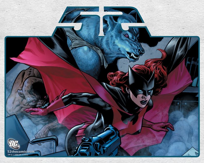 Batwoman and monsters from DC Comics