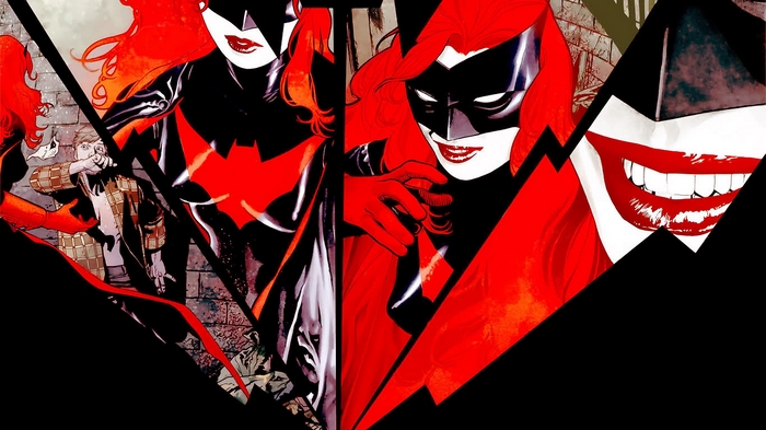 Batwoman comic art collage