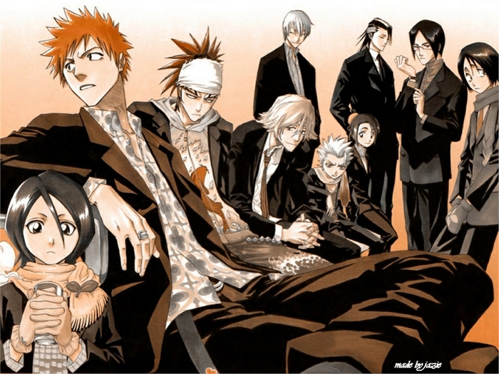 Bleach characters in suits