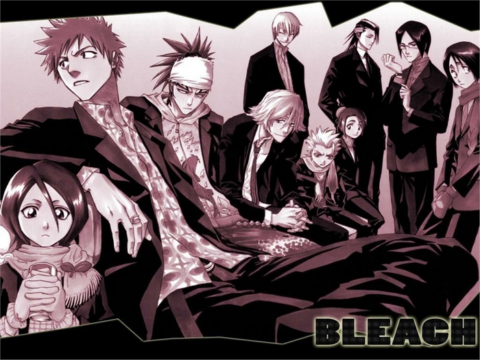 Bleach characters in suits