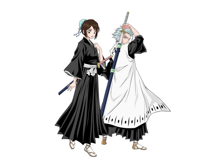 Momo Hinamori and Toshiro Hitsugaya from Bleach