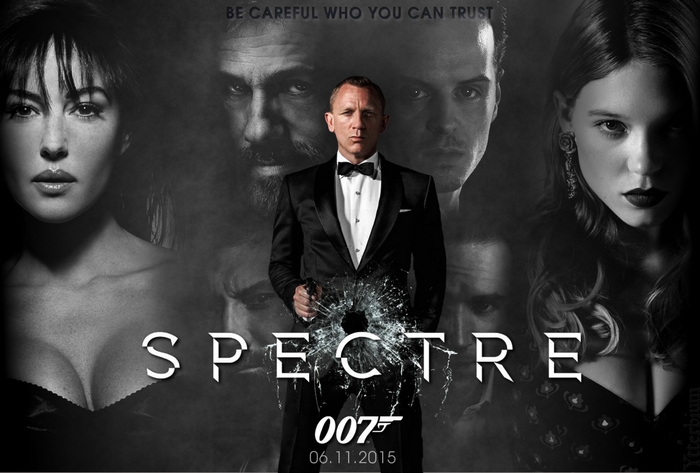 Spectre Movie Poster with Daniel Craig