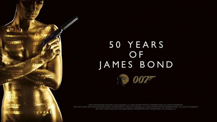 50 Years of James Bond Poster