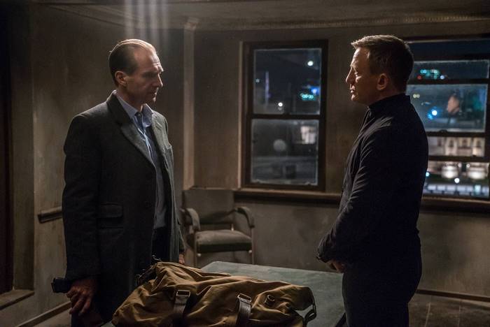 Ralph Fiennes and Daniel Craig in Spectre