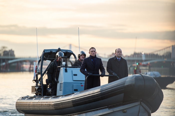 James Bond on a boat