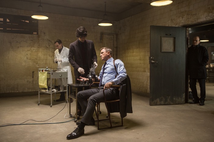 James Bond in a laboratory