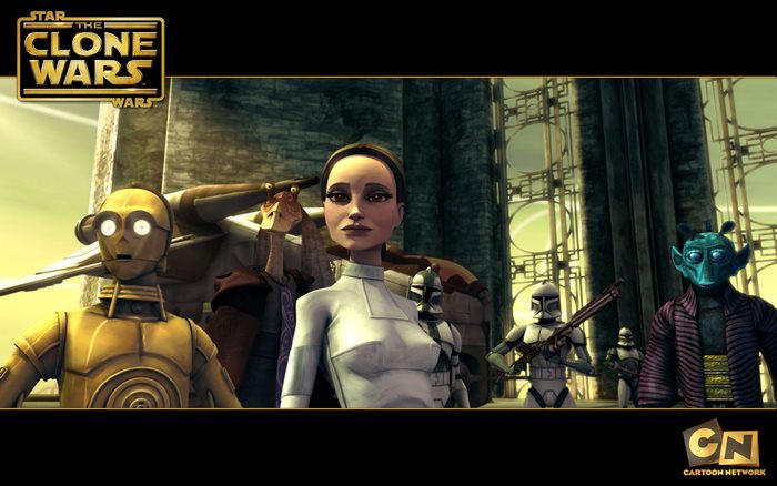Star Wars The Clone Wars C-3PO and Padmé Amidala