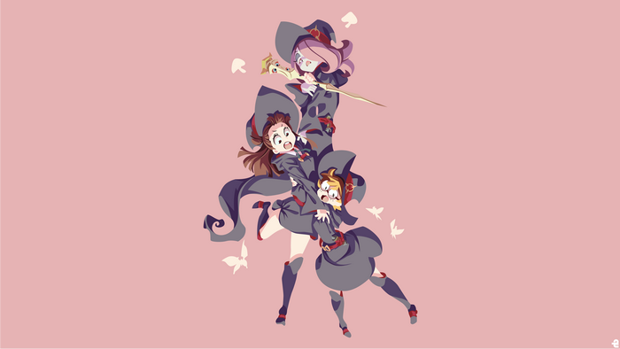 Three witches from Little Witch Academia