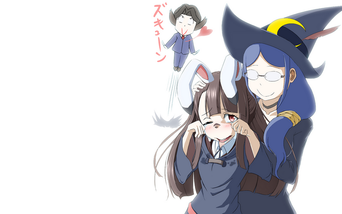 Atsuko Kagari and Sucy Manbavton from Little Witch Academia