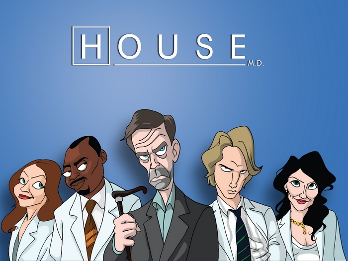 House M.D. characters cartoon