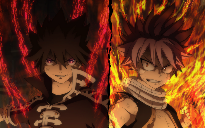 Zeref Dragneel and Natsu Dragneel from Fairy Tail