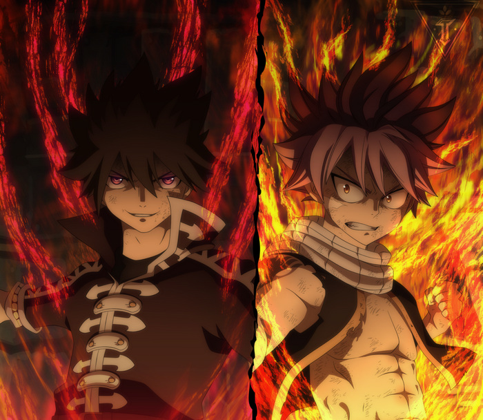 Zeref Dragneel and Natsu Dragneel from Fairy Tail