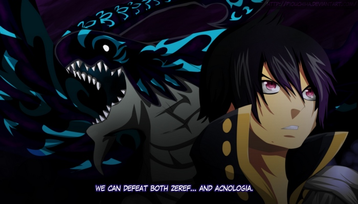 Natsu Dragneel and Acnologia from Fairy Tail