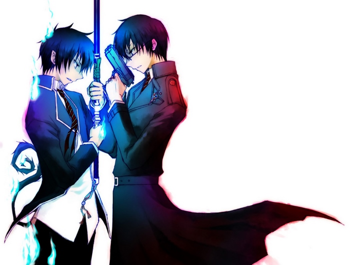 Rin Okumura and Yukio Okumura from Blue Exorcist