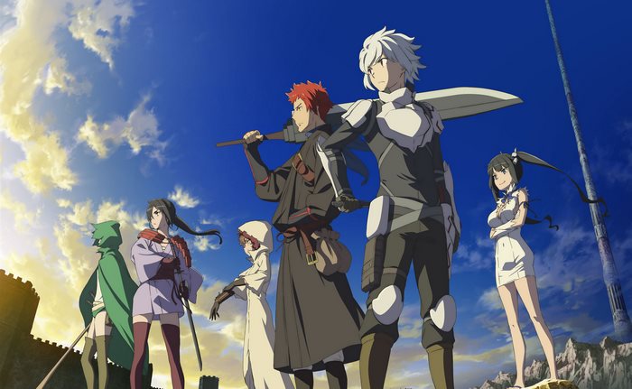 Bell Cranel and companions from DanMachi