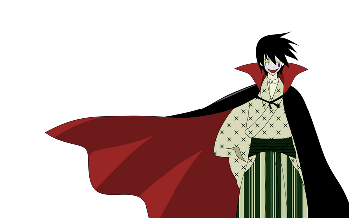 Nozomu Itoshiki with a red cape