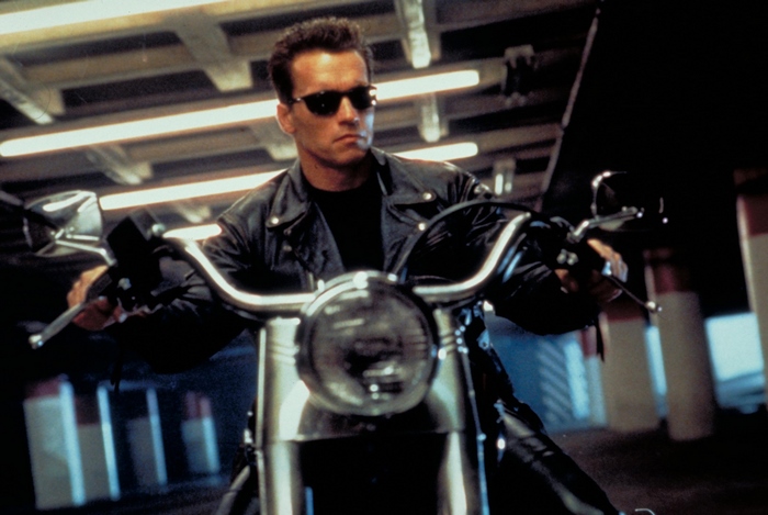 The Terminator on a Motorcycle