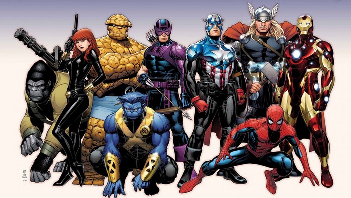 Marvel Comics Avengers and X-Men characters