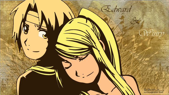 Edward and Winry from Fullmetal Alchemist