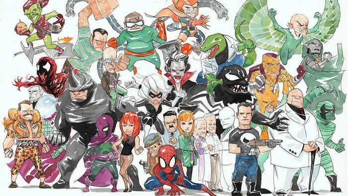 Spider-Man Villains and Heroes Group