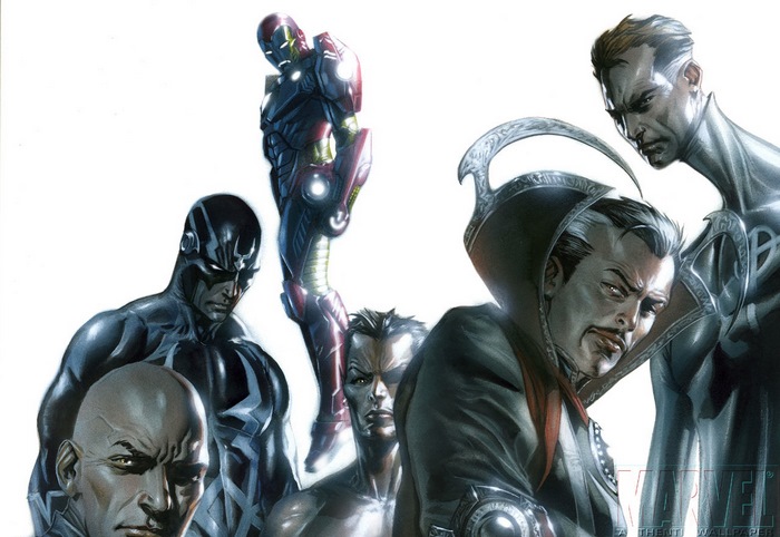 Marvel Characters: Iron Man, Black Bolt, Doctor Strange, Mr. Fantastic