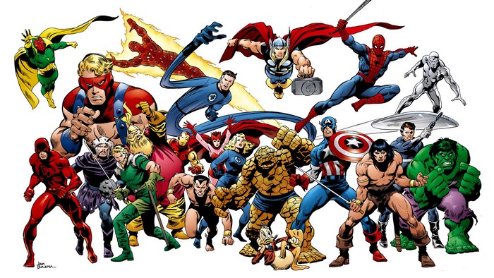 Marvel Superheroes Group Shot