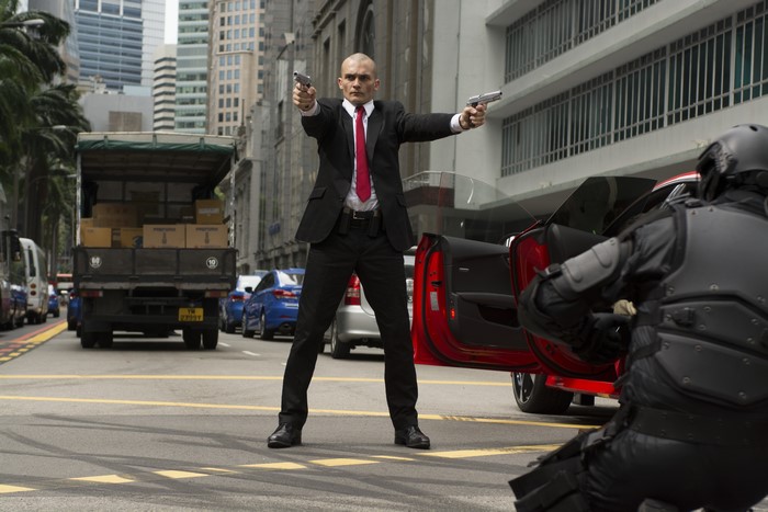 Agent 47 from Hitman in Singapore