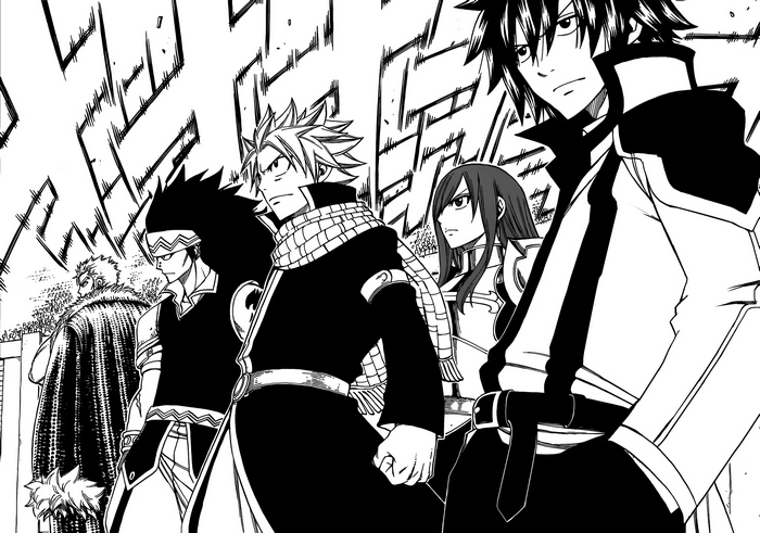 Fairy Tail characters standing together