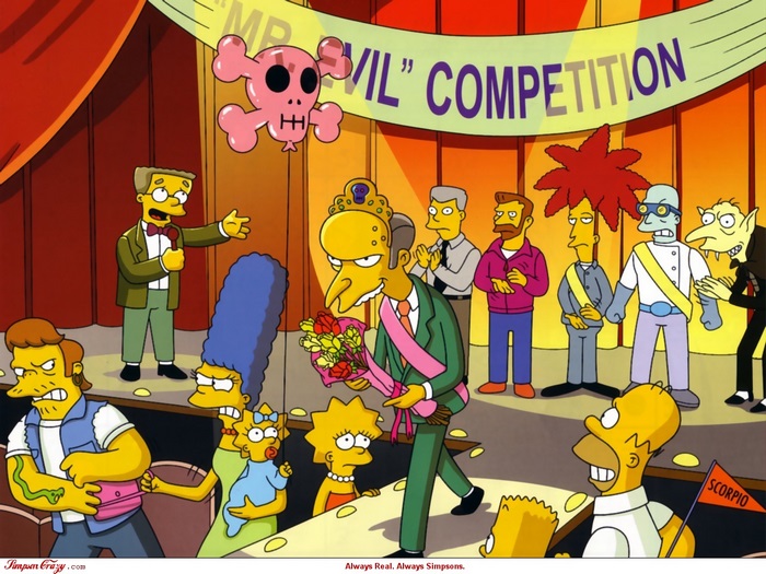 The Simpsons Mr. Burns' "Evil" Competition