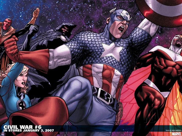 Captain America and Falcon from Civil War