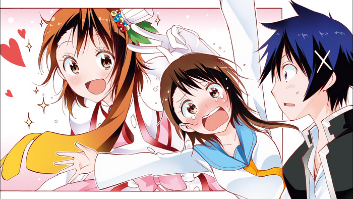 Chitoge Kirisaki and Kosaki Onodera from Nisekoi