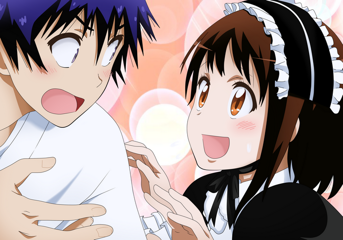 Raku Ichijō and Chitoge Kirisaki