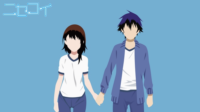 Nisekoi Raku Ichijō and Chitoge Kirisaki