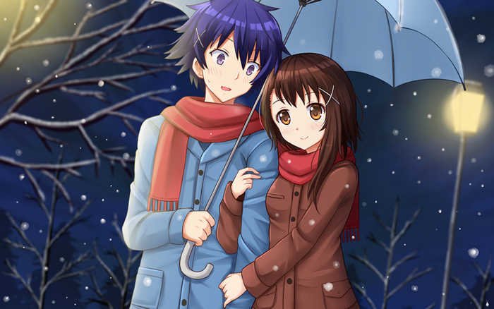 Raku Ichijō in the snow