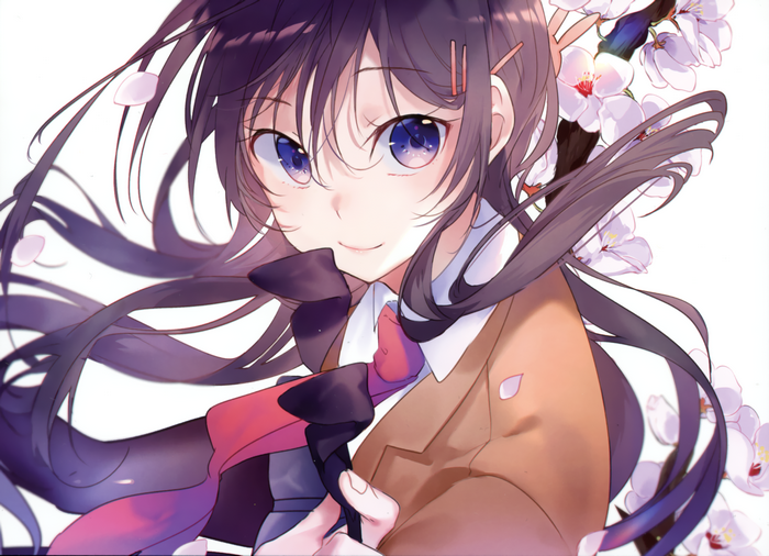 Mai Sakurajima with Cherry Blossoms