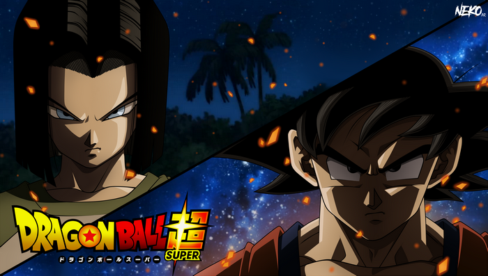 Android 17 and Goku from Dragon Ball Super